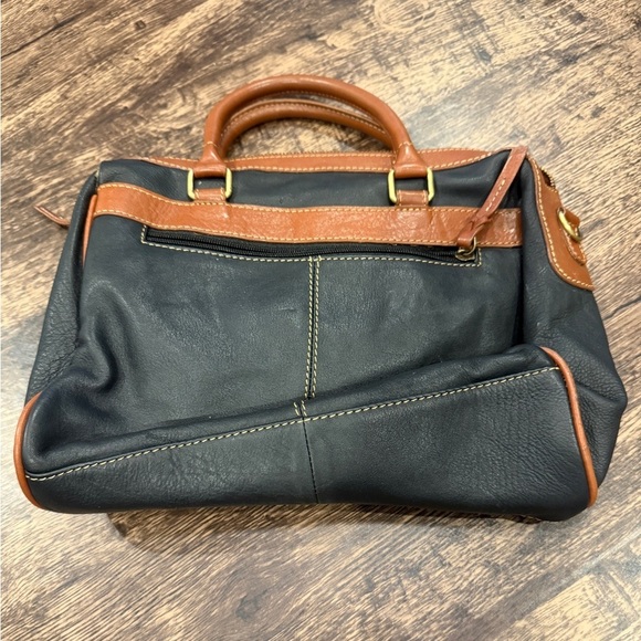 Rowallan Black & Brown Leather Bag - Picture 5 of 8